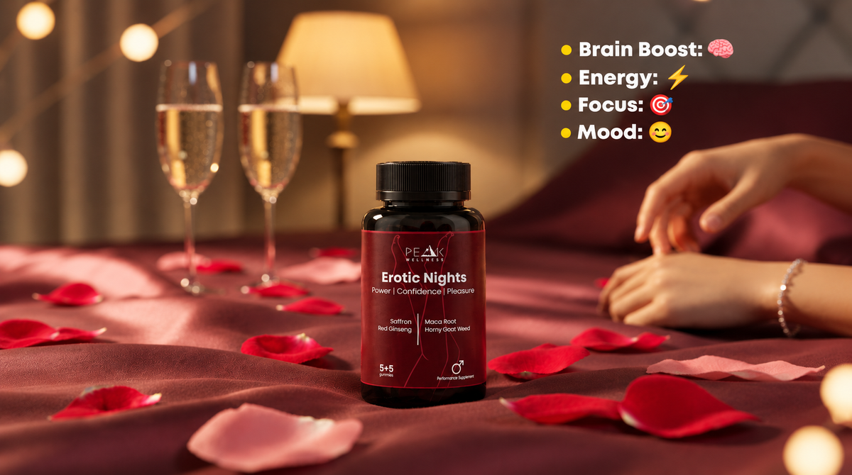 Erotic Nights: Sexual Wellness Gummies for Adults (Strawberry)